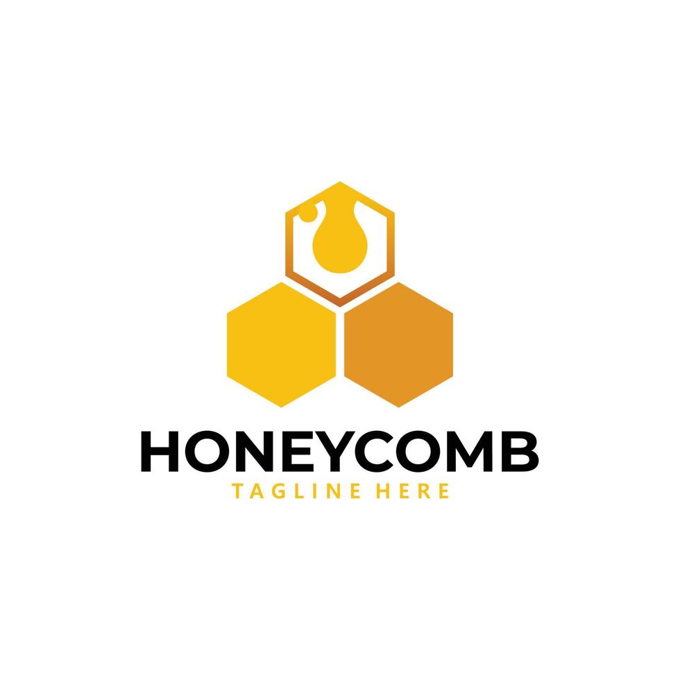 Honig-Logo-Icon-Vektor isoliert vektor