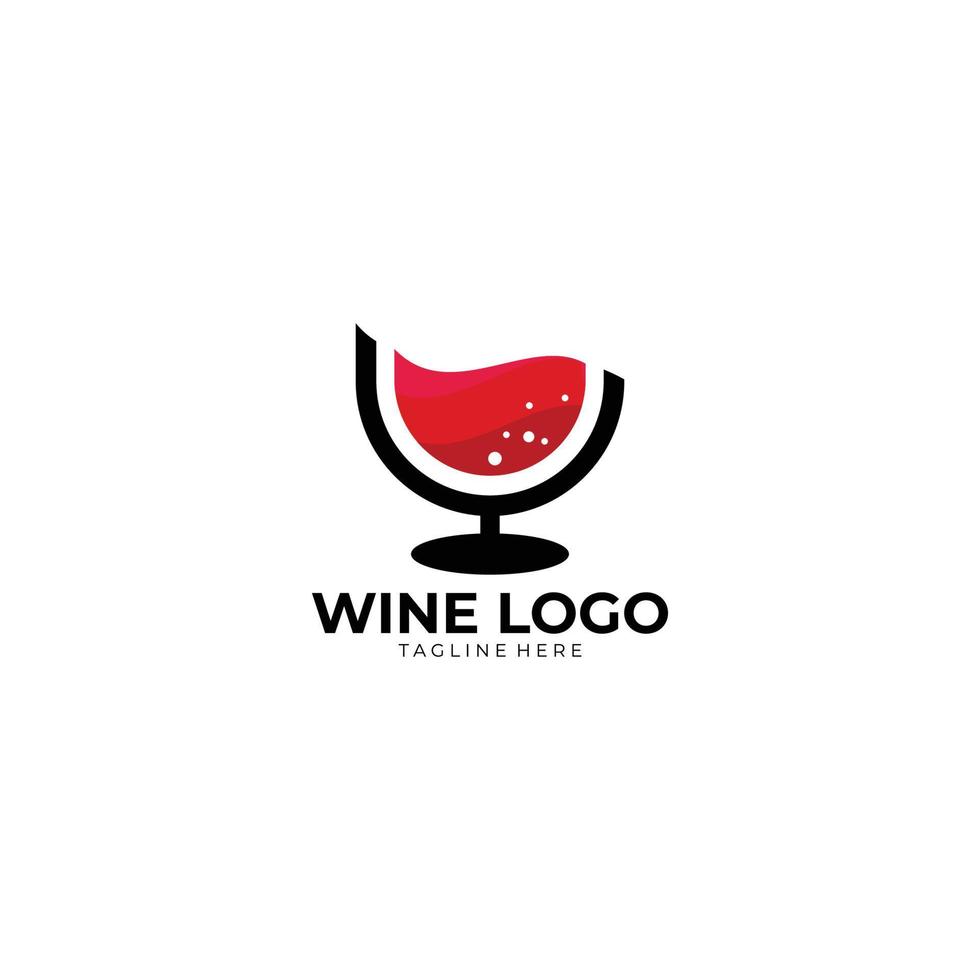 vin logotyp ikon vektor isolerat