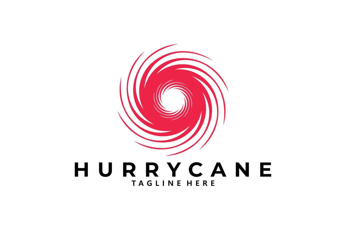 Hurrycane-Logo-Symbolvektor isoliert vektor