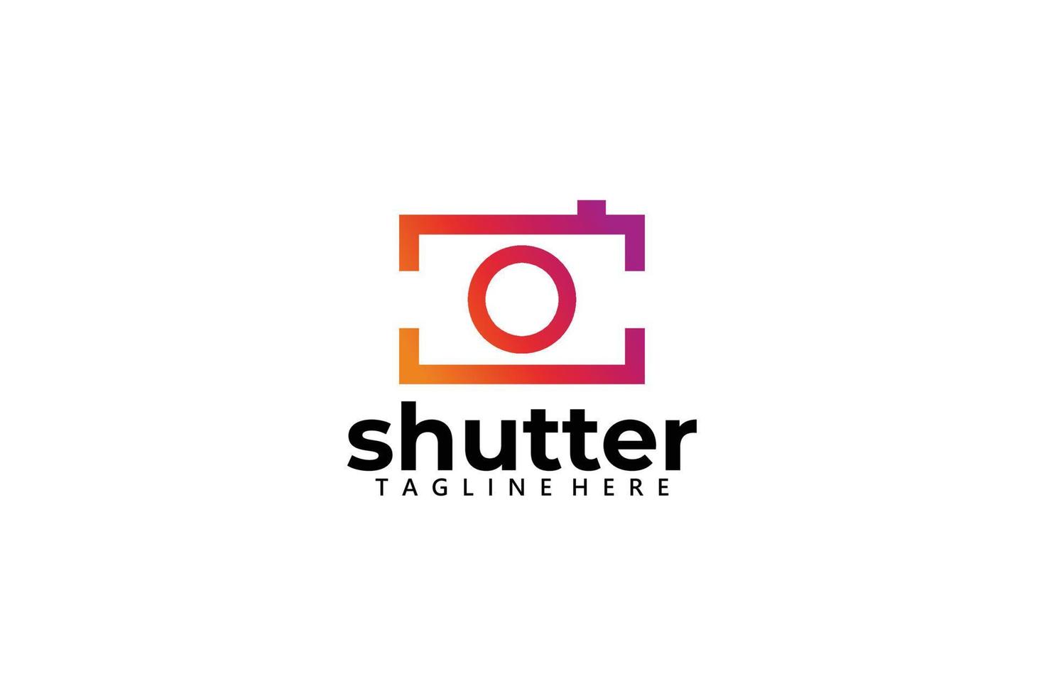 Shutter-Logo-Icon-Vektor für Cam- und Videostudio vektor