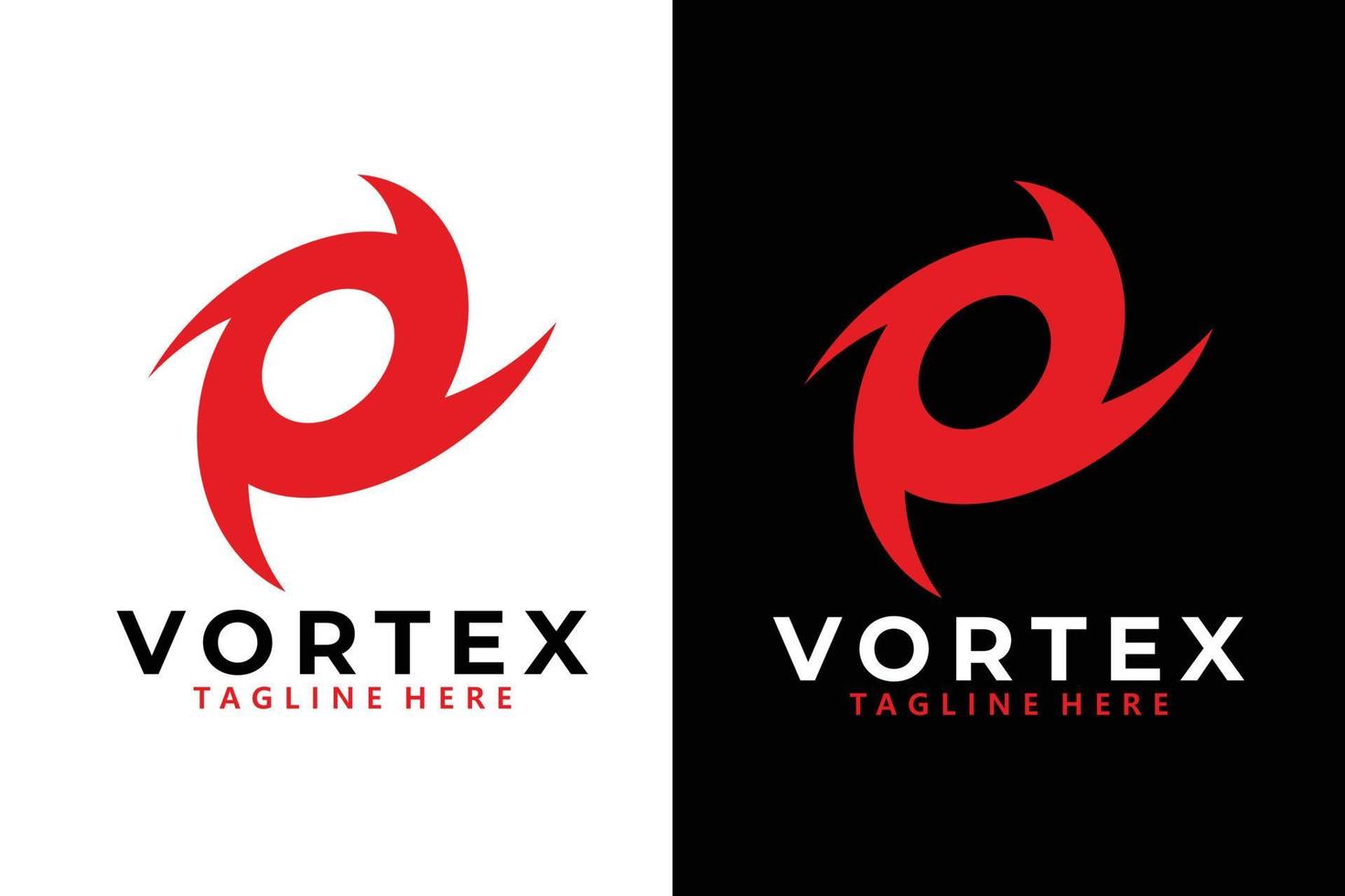 Vortex-Logo-Icon-Vektor isoliert vektor