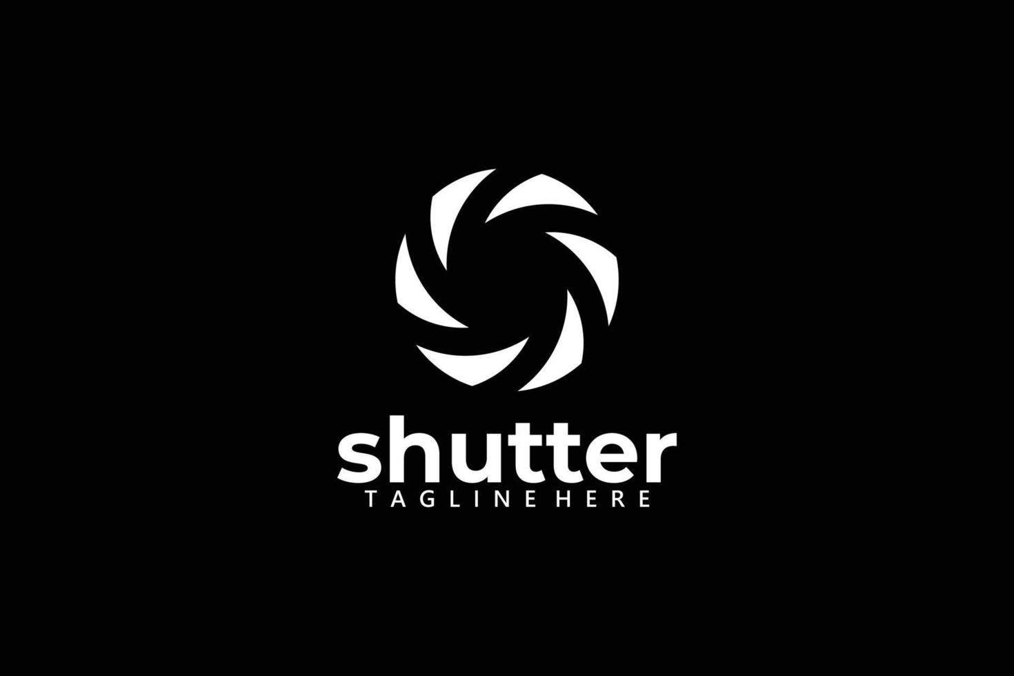 Shutter-Logo-Icon-Vektor für Cam- und Videostudio vektor
