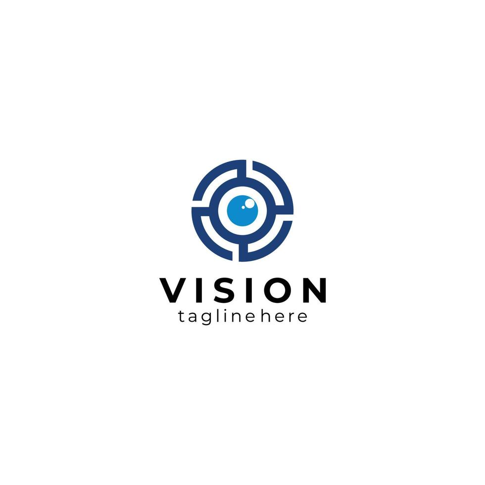 Vision-Logo-Icon-Vektor isoliert vektor