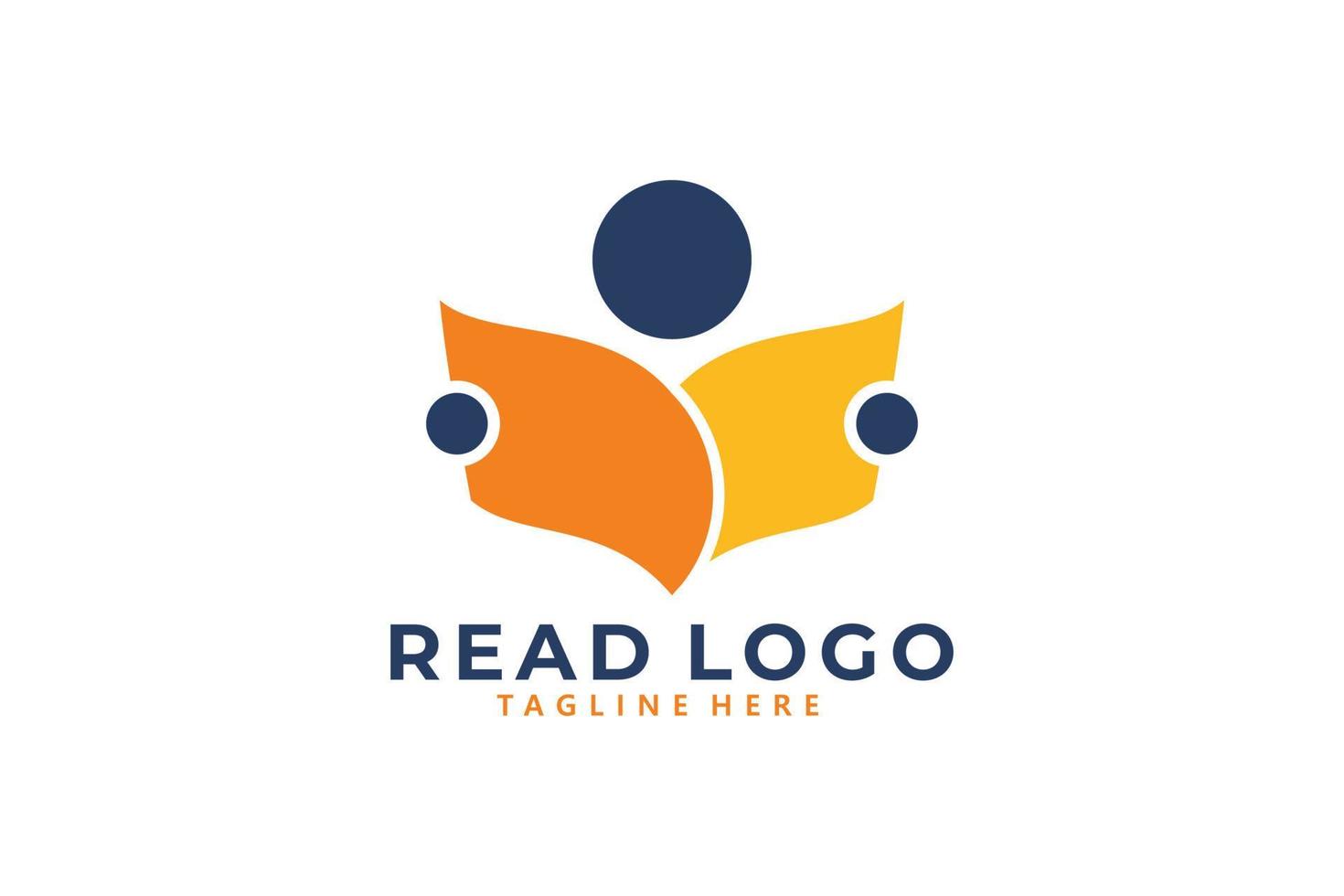 läsning logotyp ikon vektor isolerat