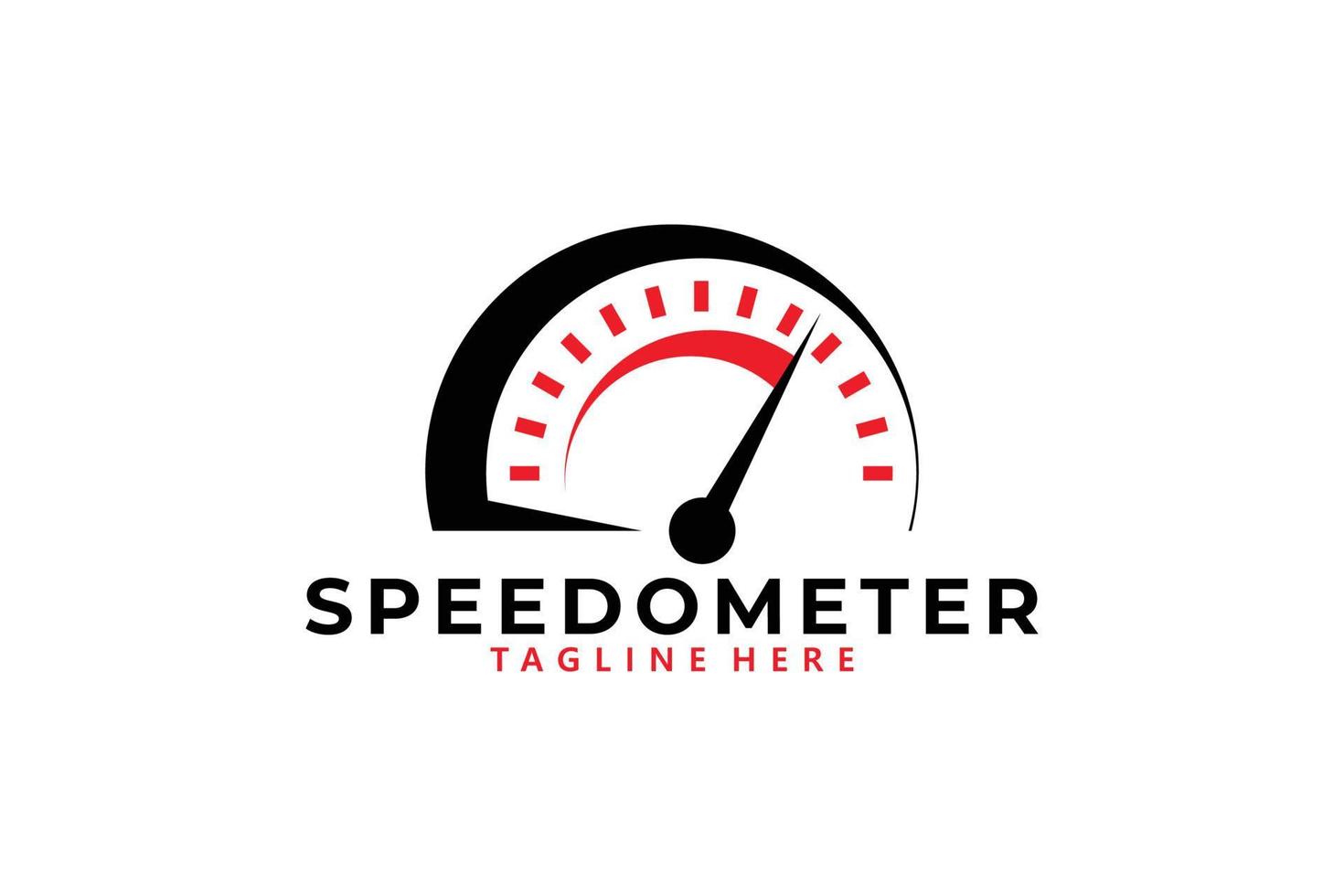 Tachometer-Logo-Symbolvektor isoliert vektor