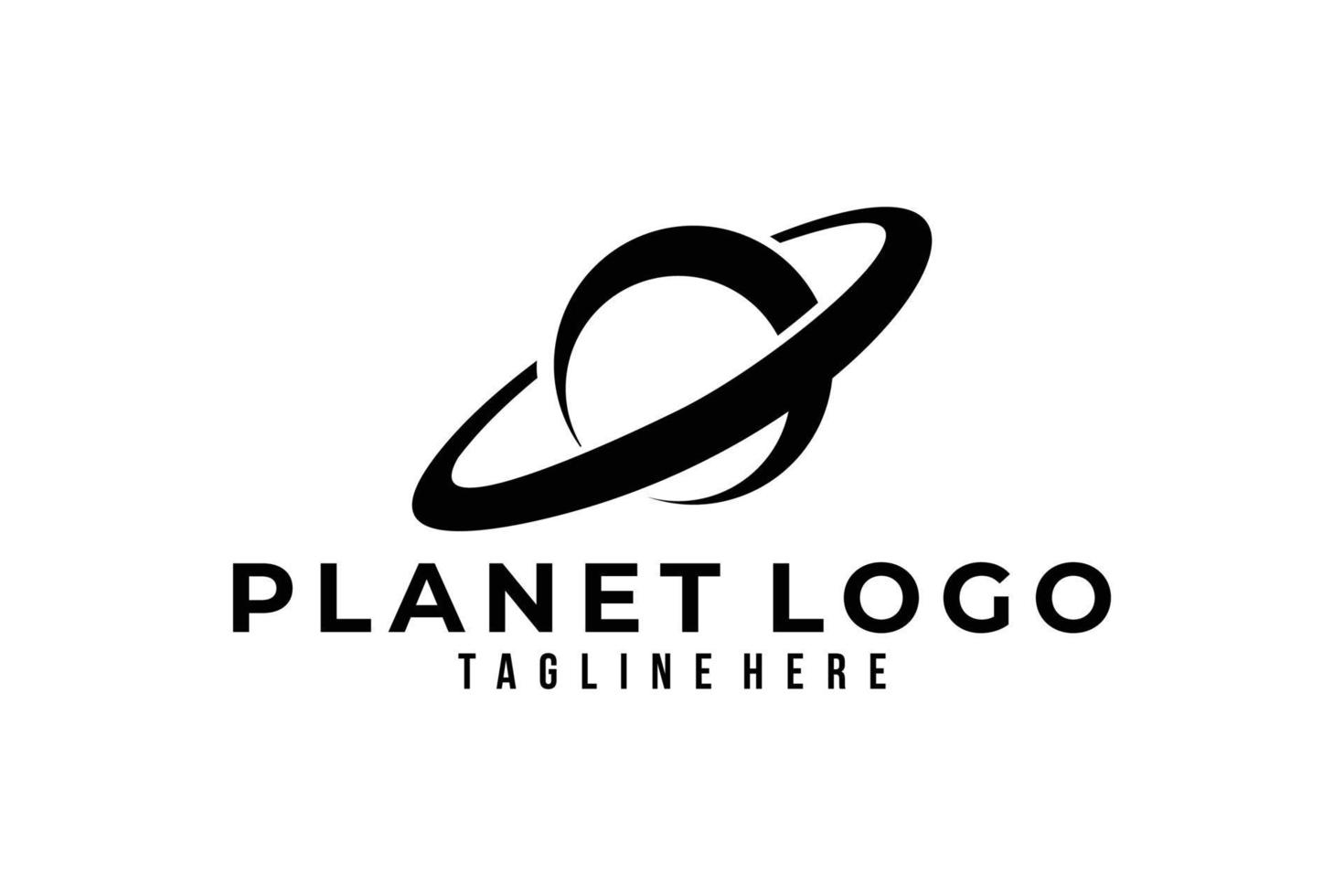 planet logotyp ikon vektor isolerat