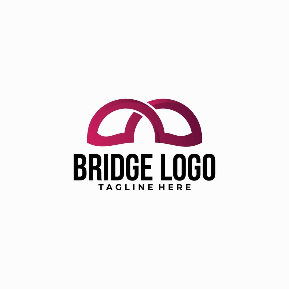 Bridge-Logo-Icon-Vektor isoliert vektor