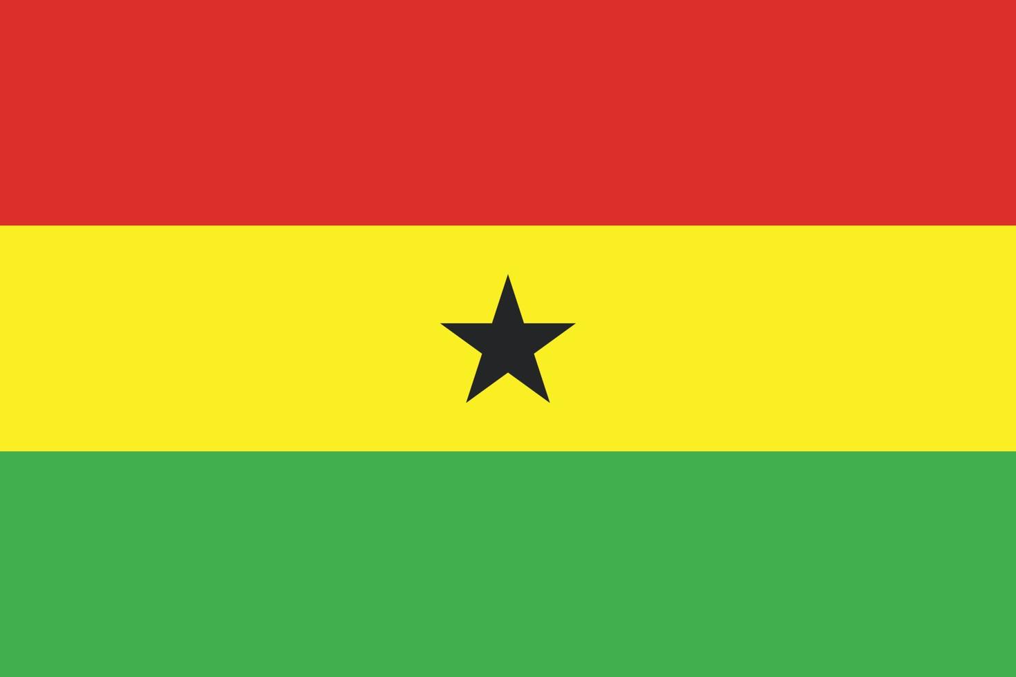 Flagge von Ghana-Design vektor