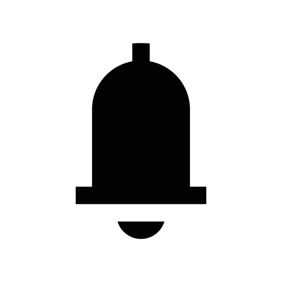 Glocke-Symbol-Silhouette vektor