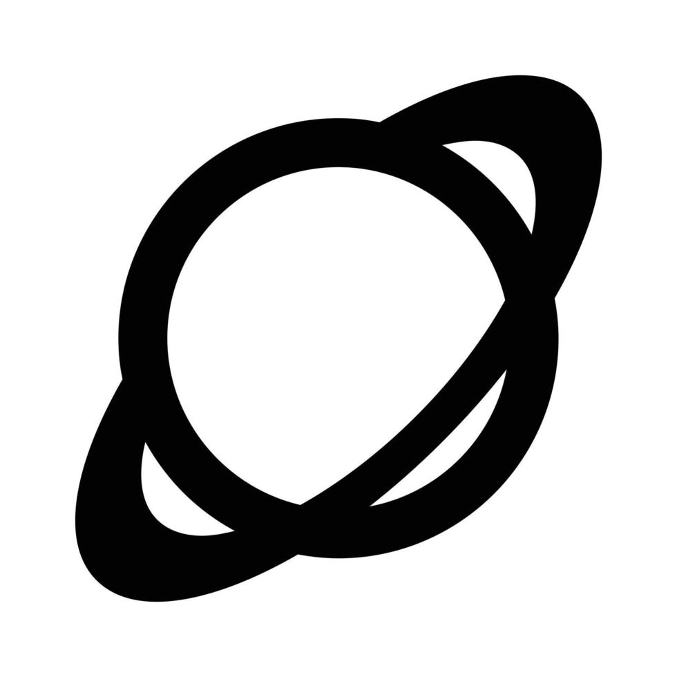 Planeten-Symbol-Silhouette vektor