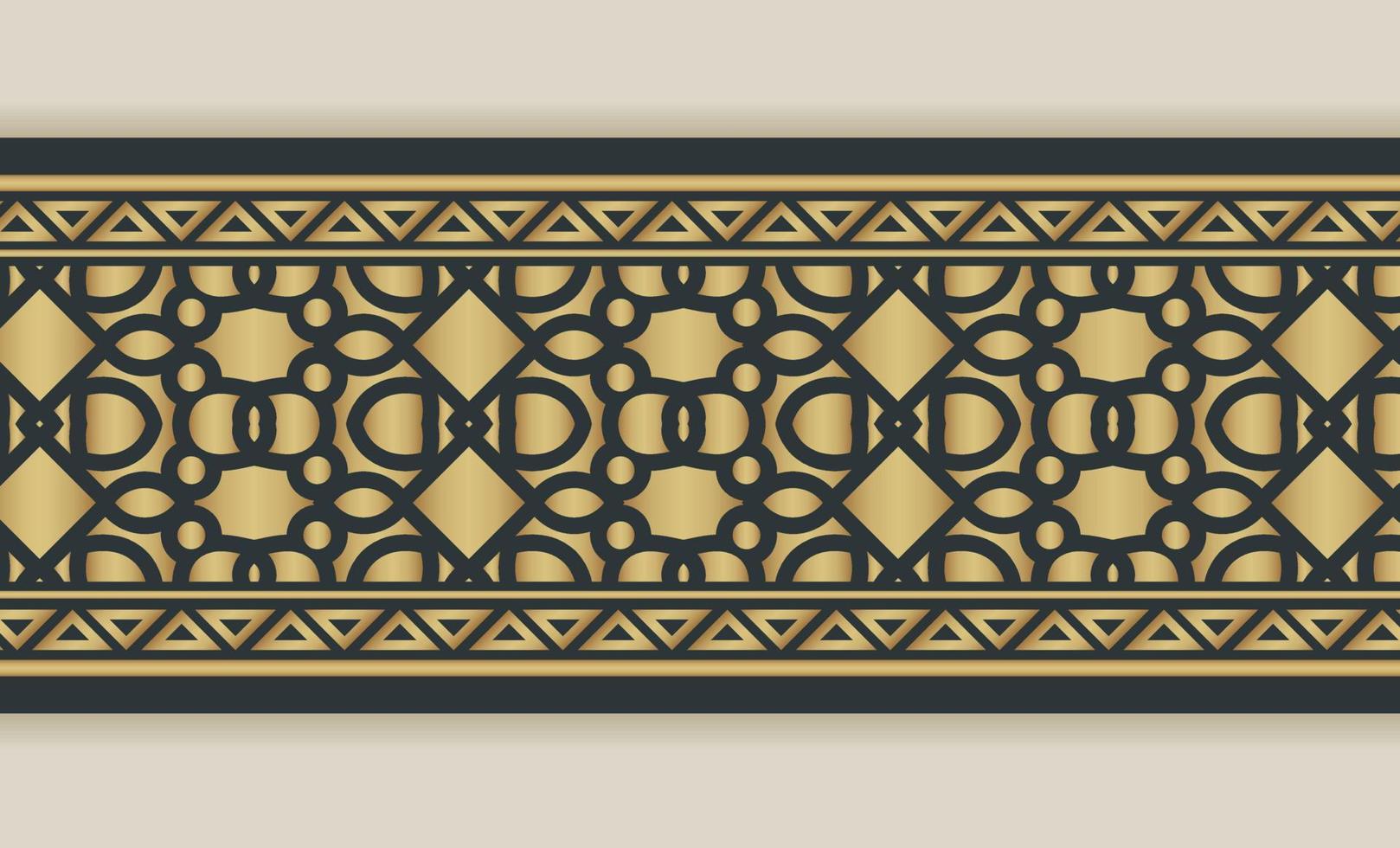 elegante goldene ornamentale rahmenschablone vektor