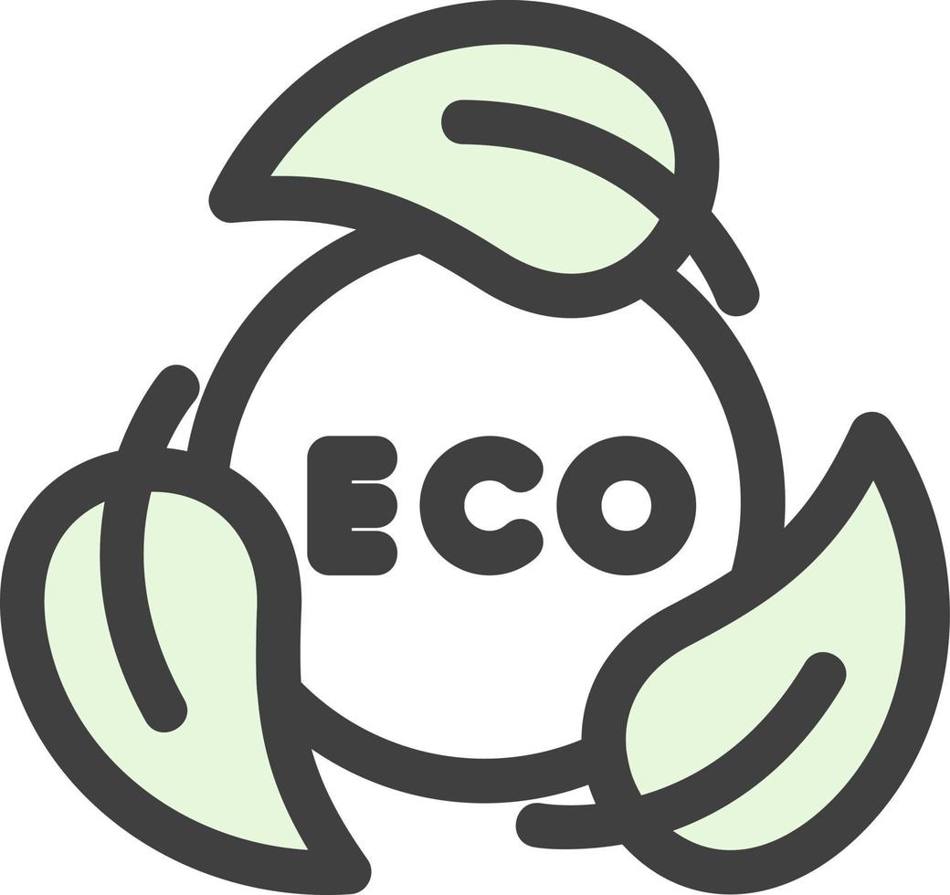 Ökologie-Vektor-Icon-Design vektor