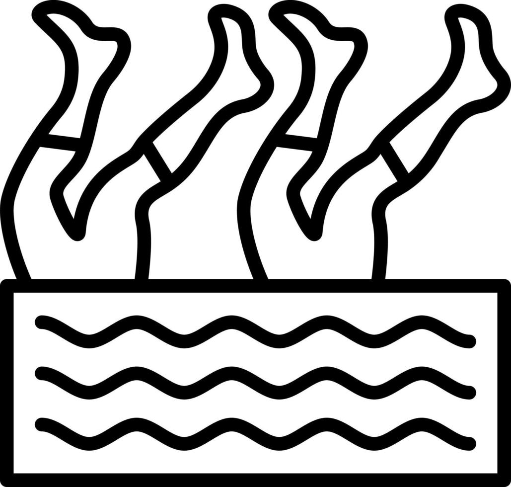 künstlerisches Schwimmvektor-Icon-Design vektor