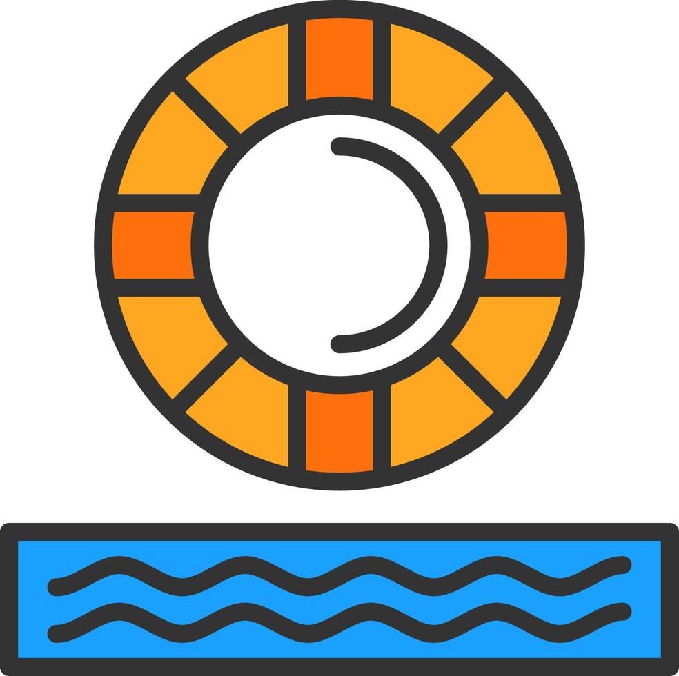 Rettungsring-Vektor-Icon-Design vektor