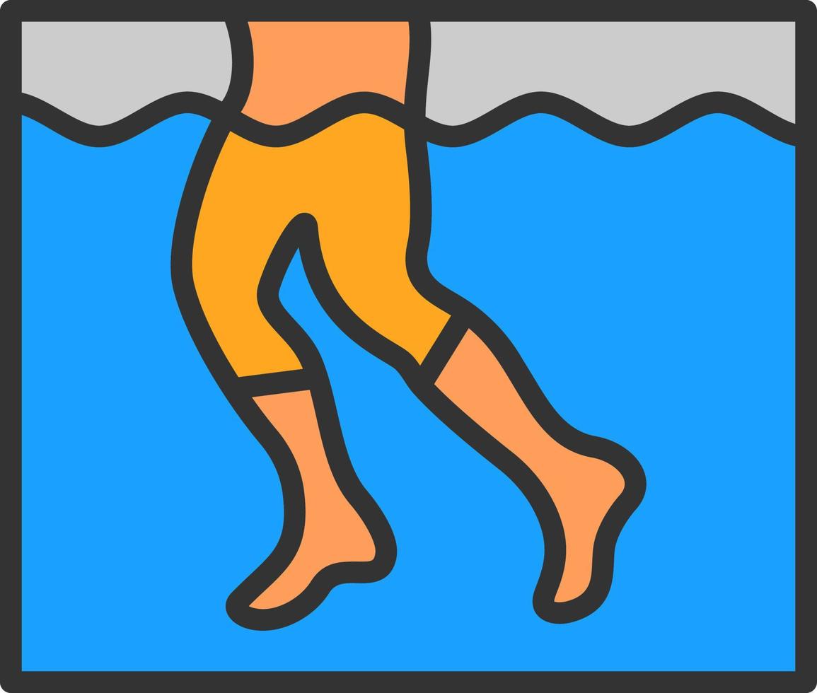 Aqua-Jogging-Vektor-Icon-Design vektor