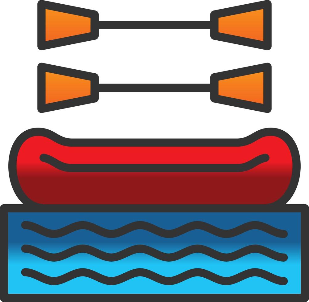 Rafting-Vektor-Icon-Design vektor