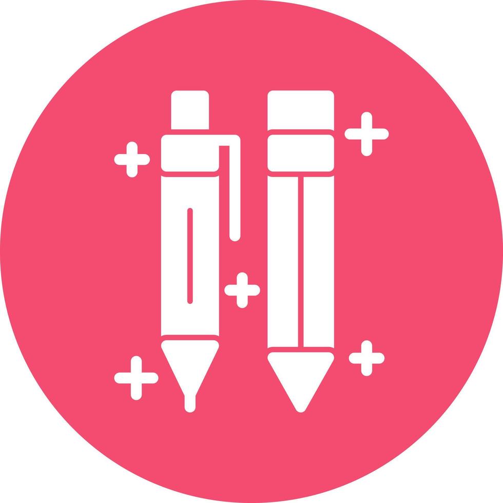 Stift und Bleistift-Vektor-Icon-Design vektor