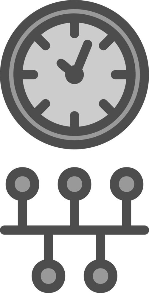 Timeline-Vektor-Icon-Design vektor