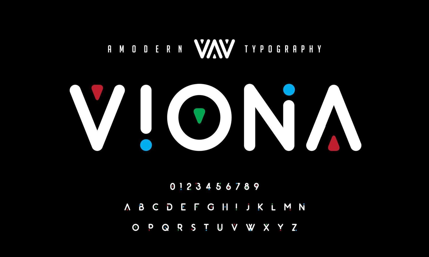 viona kreativ urban sport mode trogen font tal. modern abstrakt digital alfabet font. minimal teknologi typografi. vektor