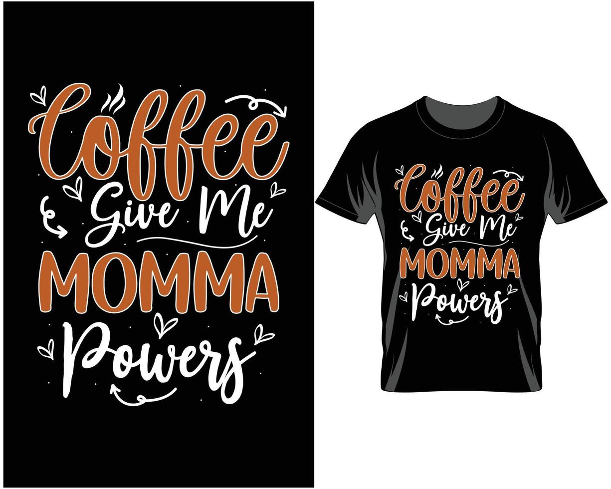 Kaffee-T-Shirt-Design-Vektor vektor