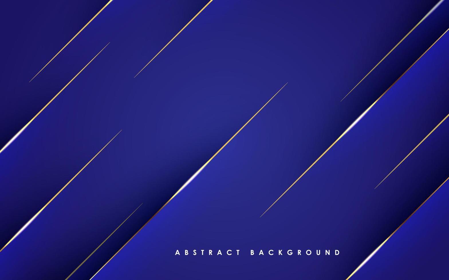 modern abstrakt blå bakgrund med guld linje sammansättning. eps10 vektor