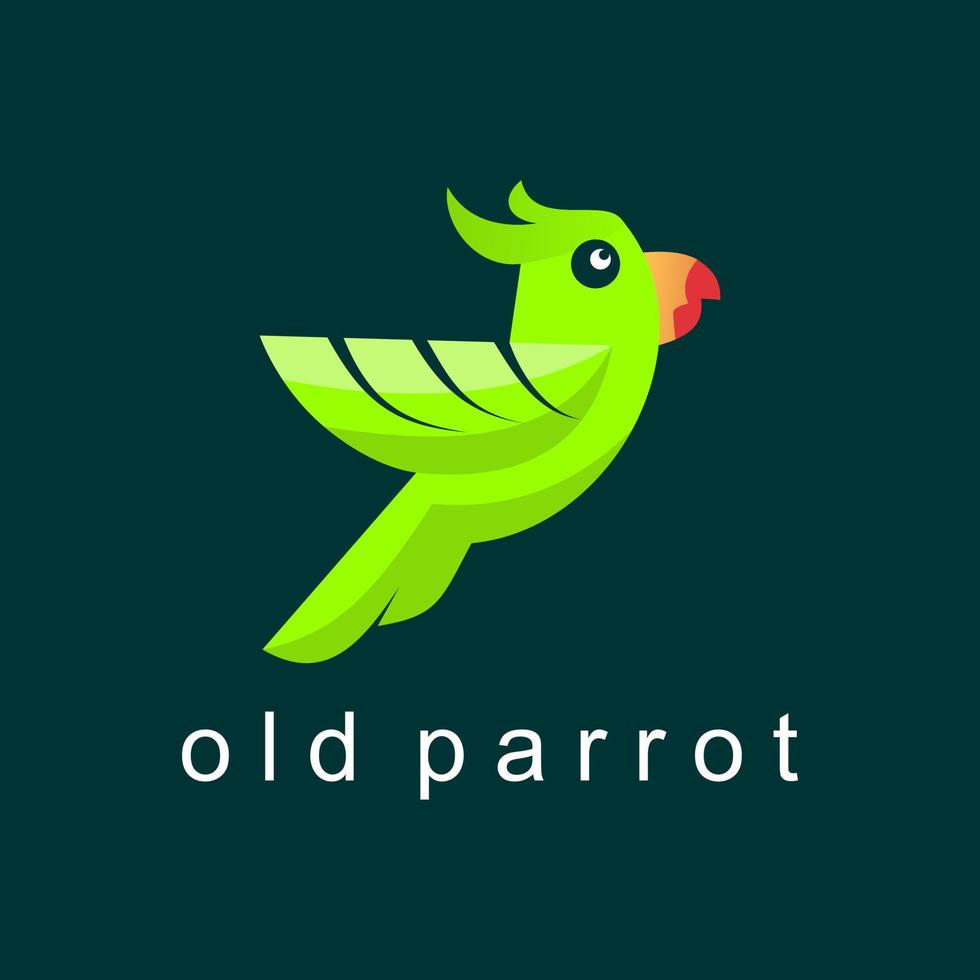 unik gammal papegoja i attraktiv form eller färger bild grafisk ikon logotyp design abstrakt begrepp vektor stock. kan vara Begagnade som en symbol associerad med en fågel eller karaktär.