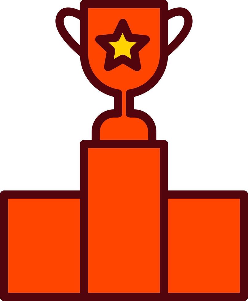 Podium-Vektor-Symbol vektor