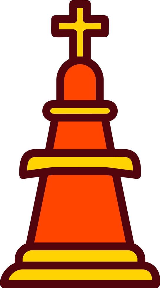 Vektor-Symbol für Schachkönig vektor