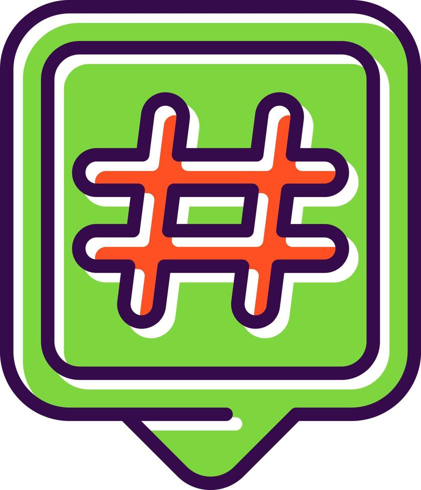 hashtags vektor ikon design