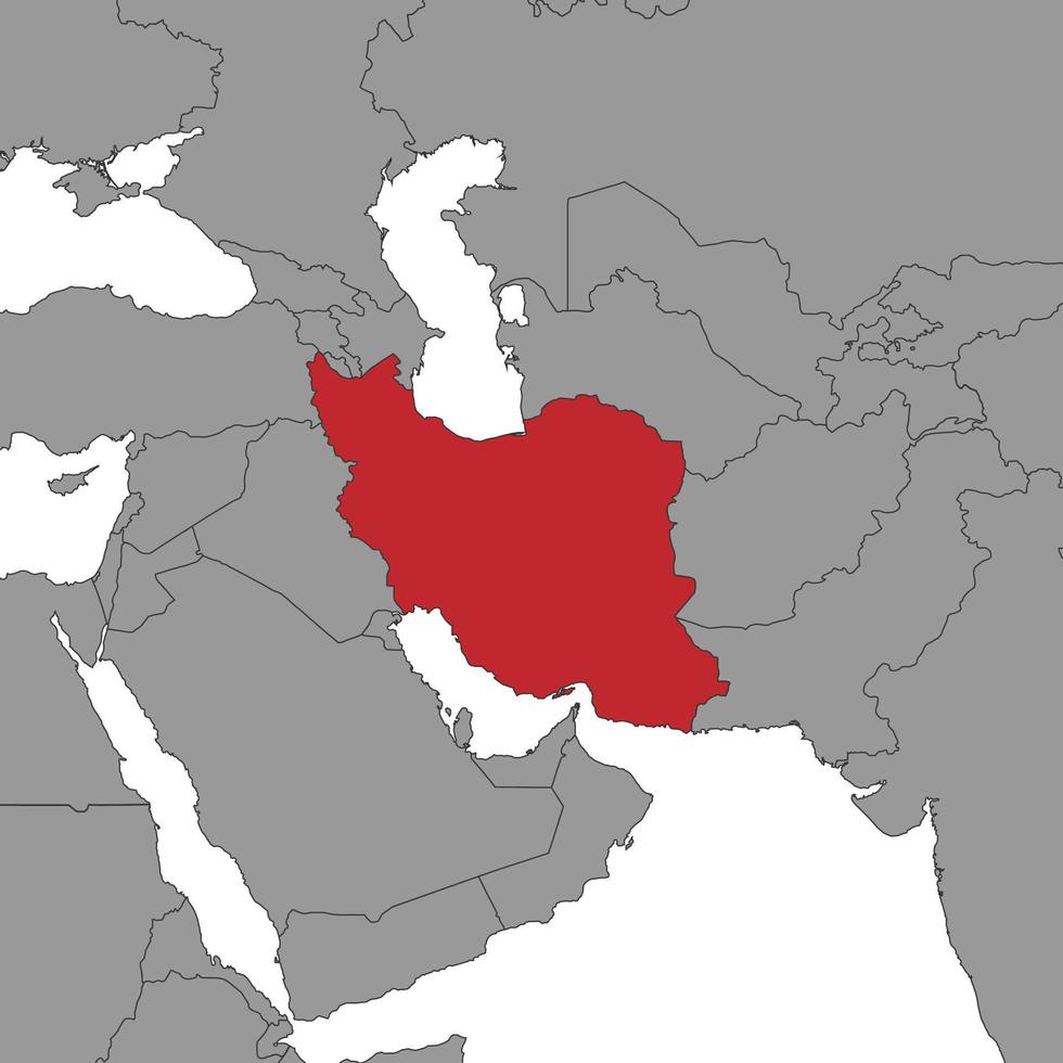 Iran auf Weltkarte. Vektor-Illustration. vektor