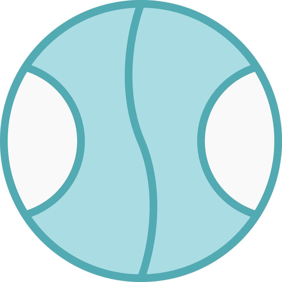 Tennisball-Vektorsymbol vektor