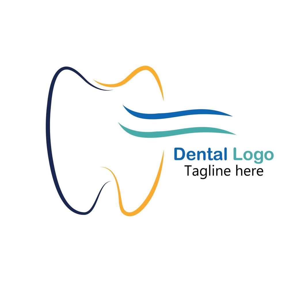 Dental-Logo-Design, Zahnarzt-Logo vektor