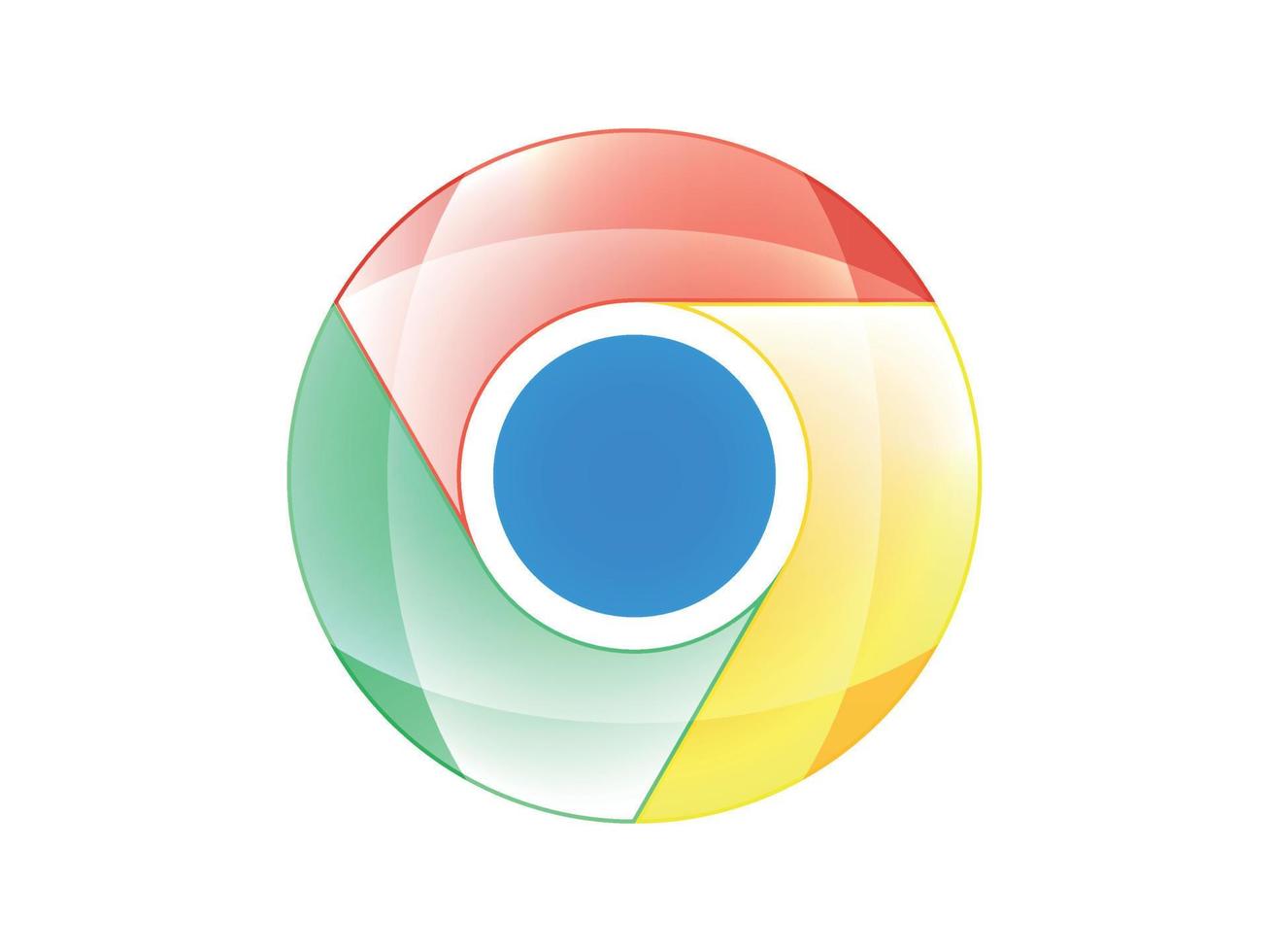 Google Chrome-Browser-Logo-Symbol vektor