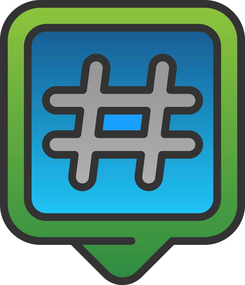 Hashtags-Vektor-Icon-Design vektor