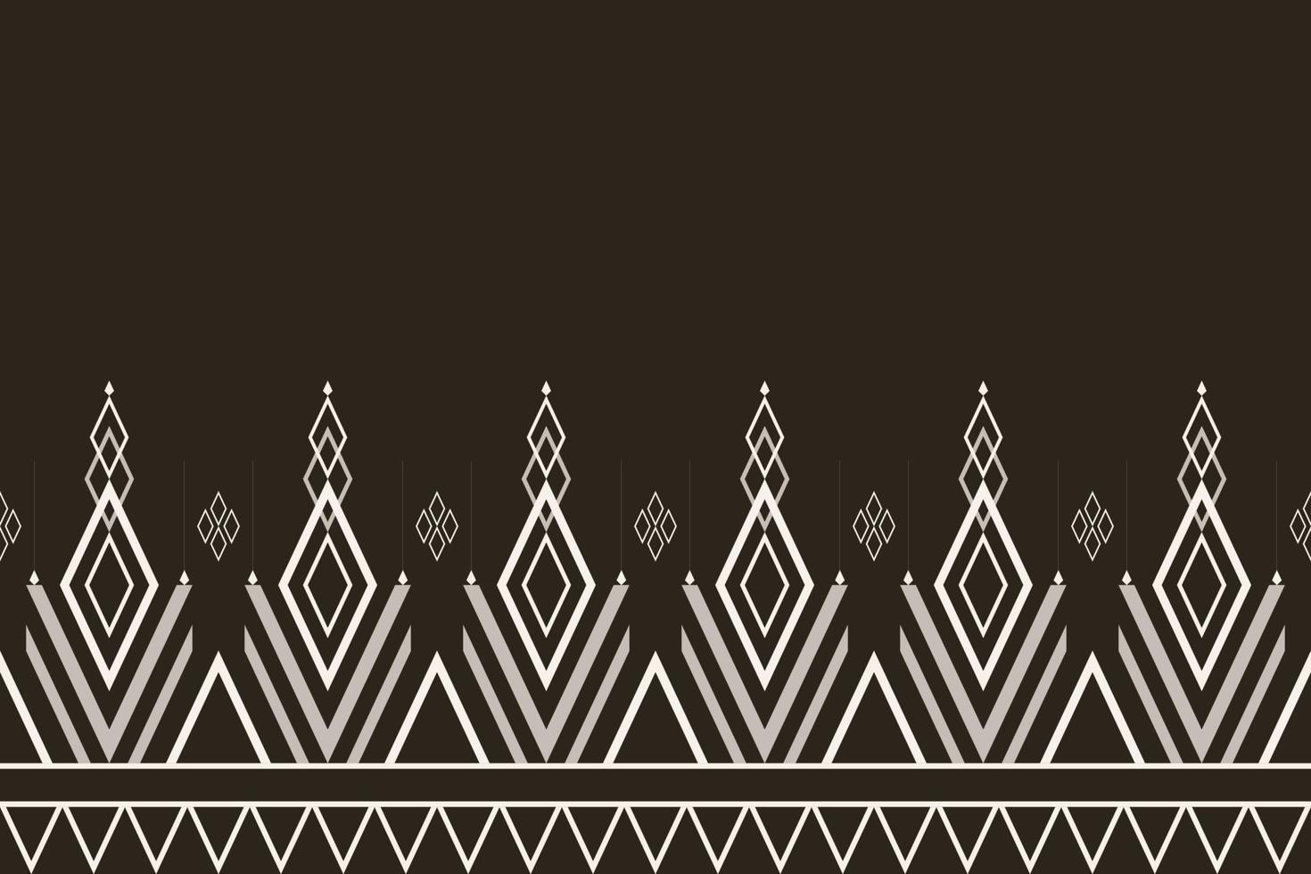 geometrisches ethnisches muster nahtloser mustervektor. Stil ethnische abstrakte Geometrie zweifarbiges Textil. Muster für Stoff, Hintergrund, Winter, Kissen, Tapete, Teppich, Dekoration, ethnisch, Batik, dekorativ. vektor