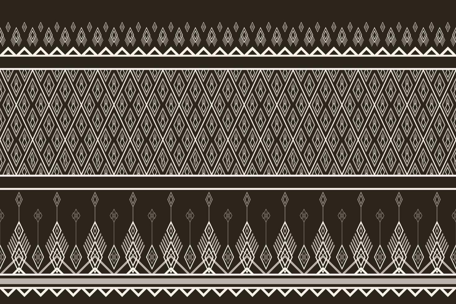 geometrisches ethnisches muster nahtloser mustervektor. Stil ethnische abstrakte Geometrie zweifarbiges Textil. Muster für Stoff, Hintergrund, Winter, Kissen, Tapete, Teppich, Dekoration, ethnisch, Batik, dekorativ. vektor