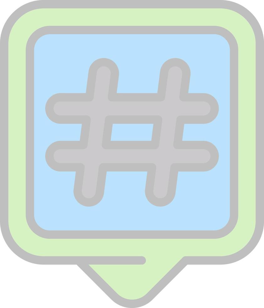 hashtags vektor ikon design