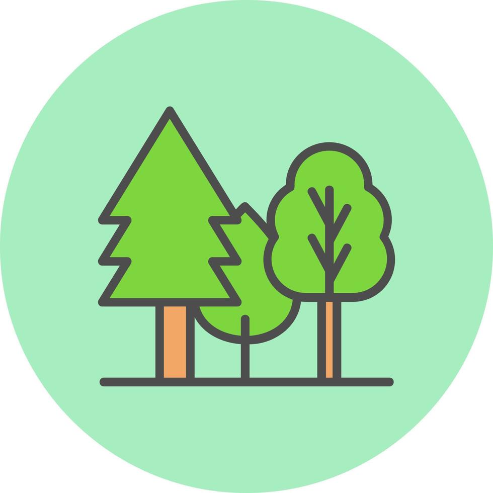skog vektor ikon