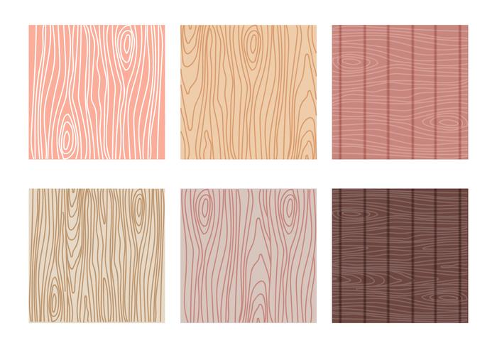 Variante der Woodgrain Muster Vector Collection