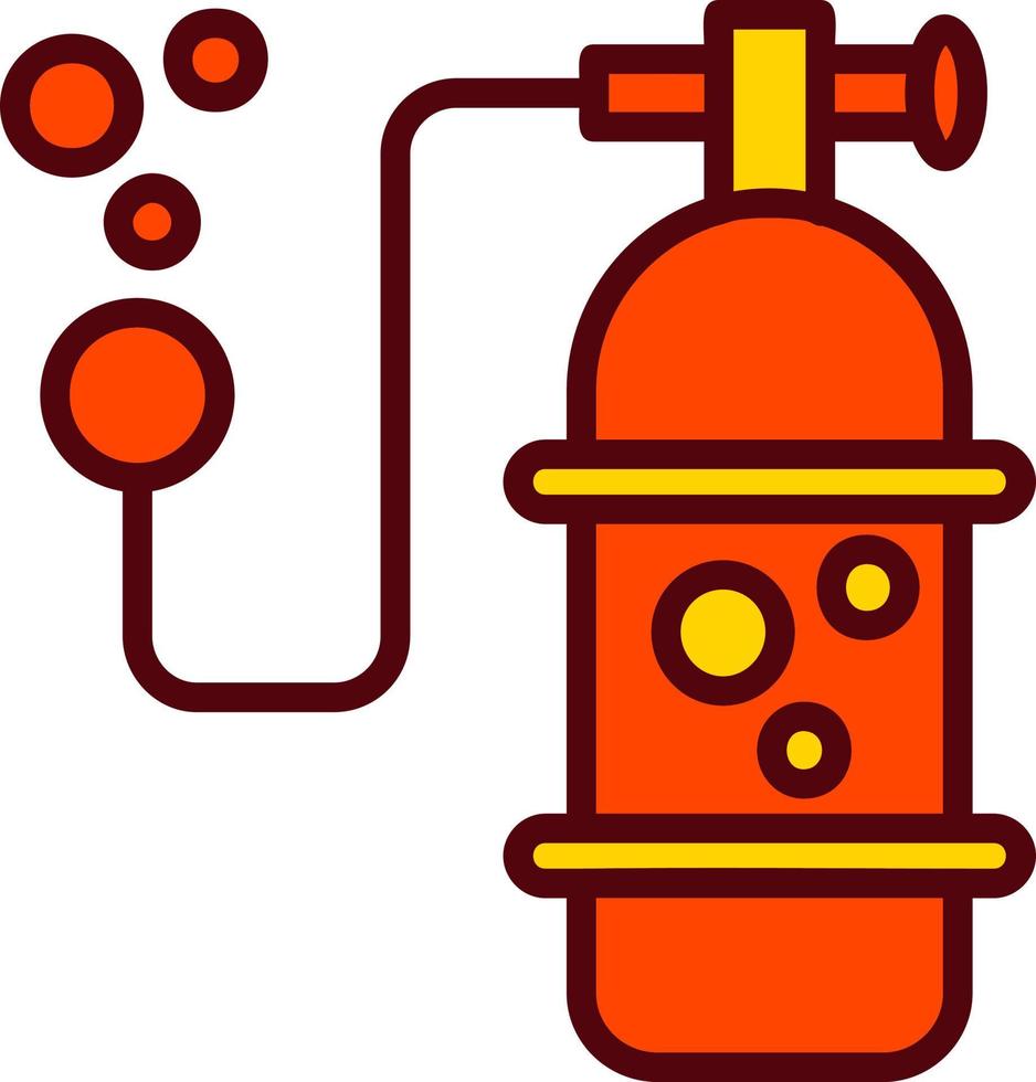 Vektorsymbol für Sauerstoffflaschen vektor