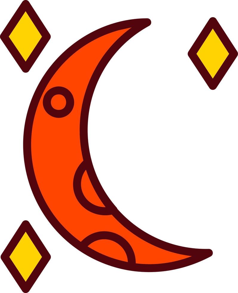 Mond-Vektor-Symbol vektor