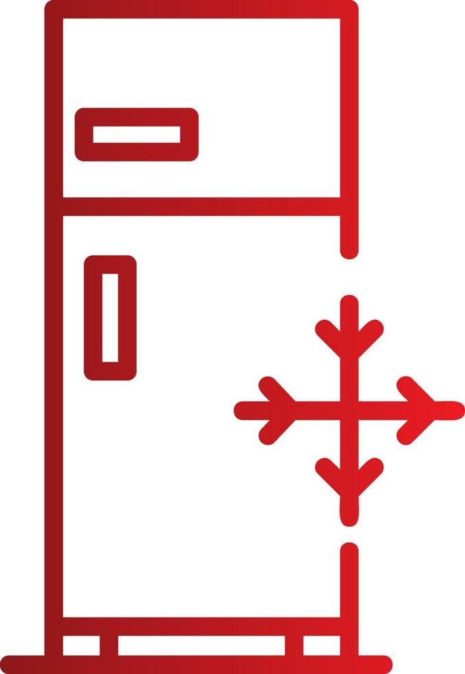 Kühlschrank-Vektor-Symbol vektor