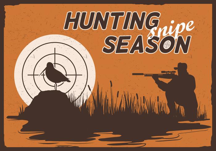 Snipe Jagdsaison vektor
