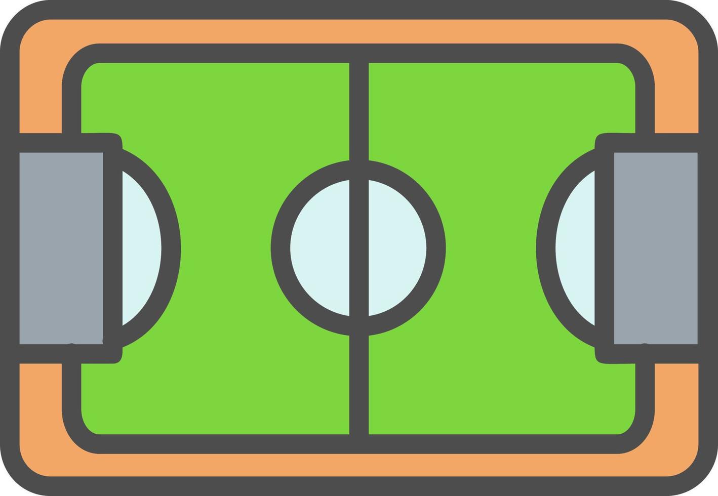 Fußballfeld-Vektorsymbol vektor