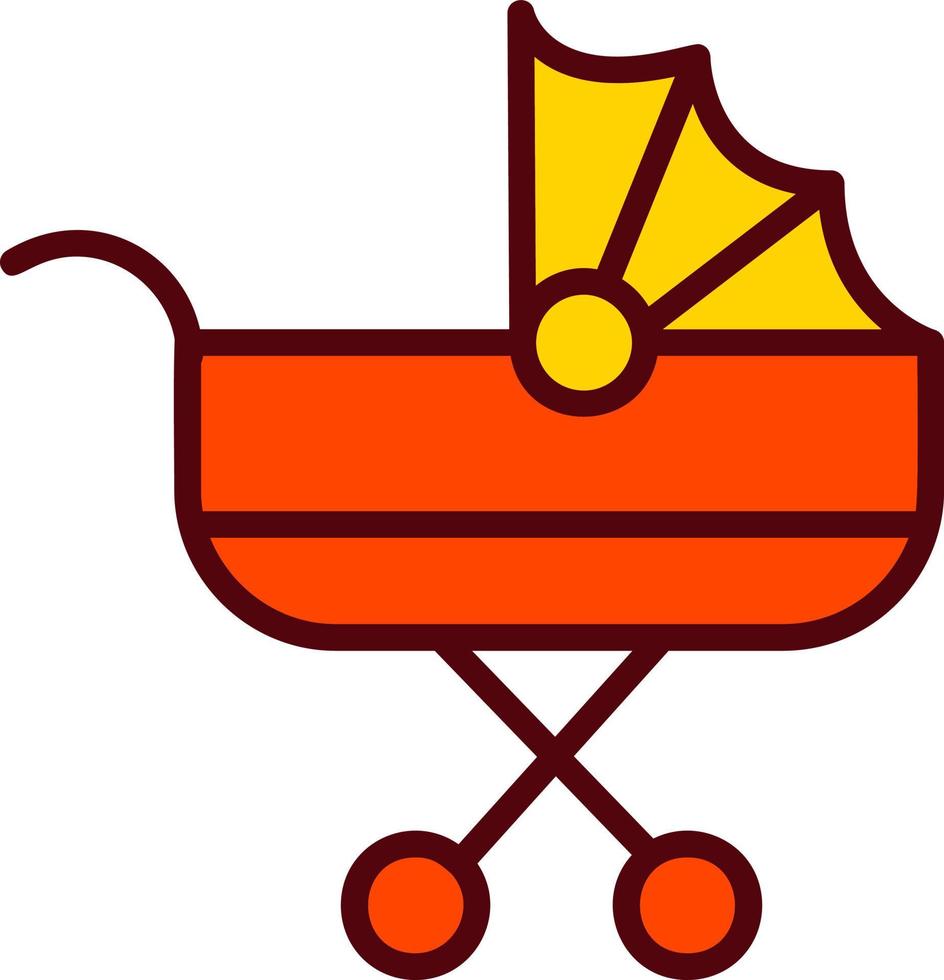 Kinderwagen-Vektor-Symbol vektor