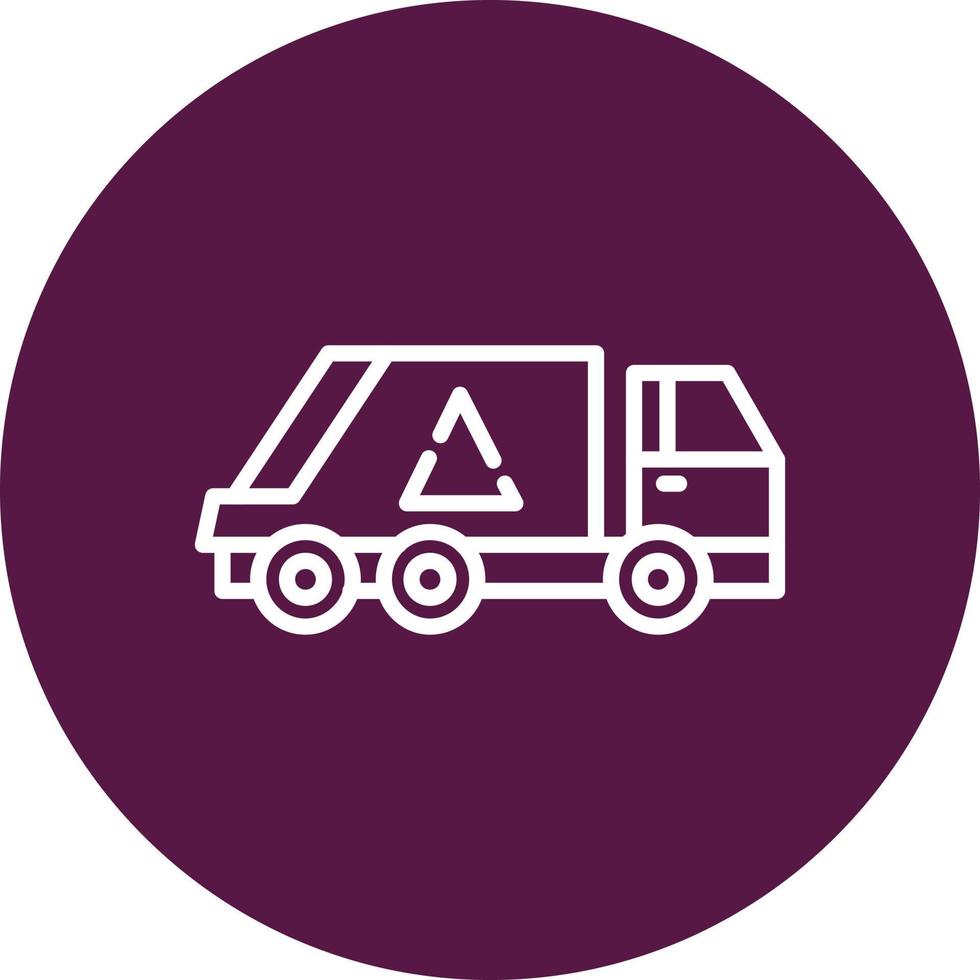 Müllwagen-Vektorsymbol vektor