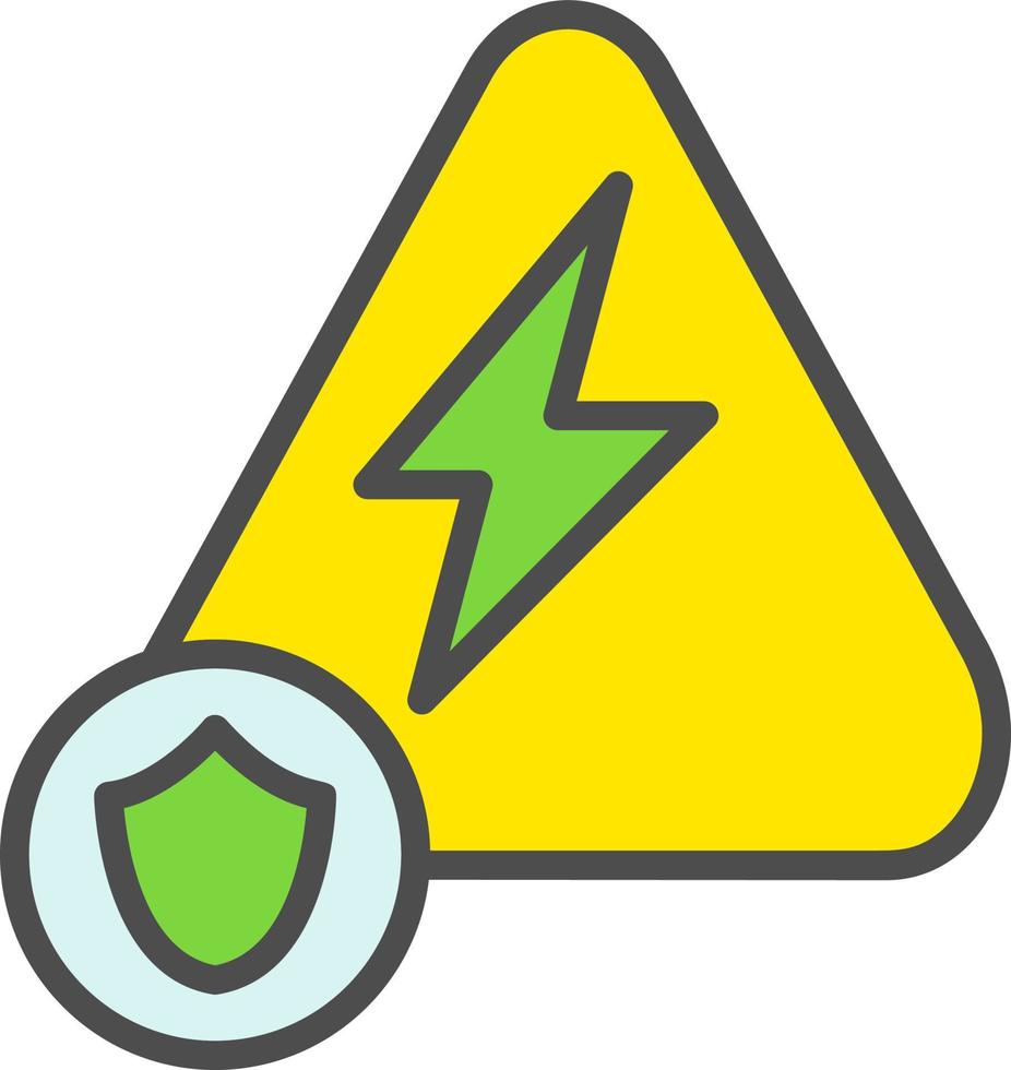 elektrisk försäkring vektor ikon