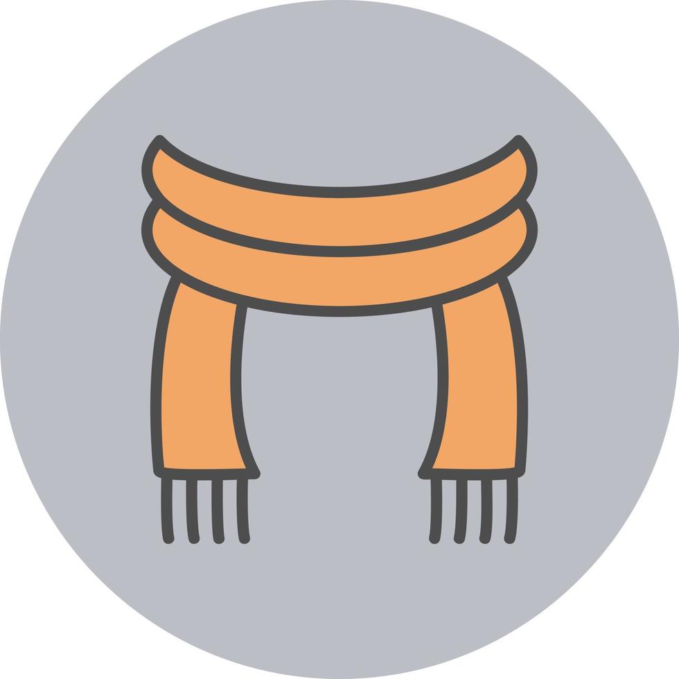 vinter- scarf vektor ikon