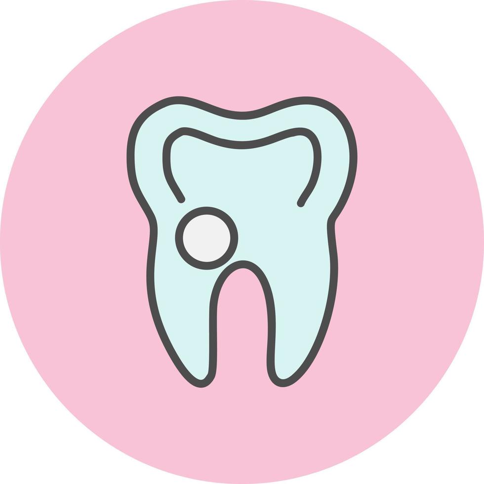 tand hål vektor ikon