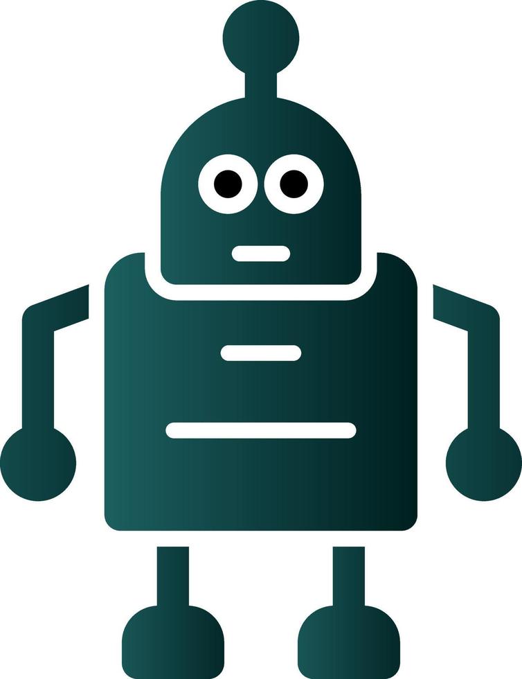 Roboter-Vektor-Icon-Design vektor